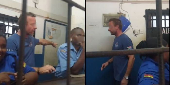 Murkomen, IG Kanja Urged to Act as Foreigner Caught Harassing Police Officers in Diani