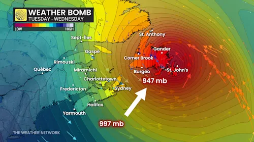 Eastern Canada Braces for “Weather Bomb” Bringing Severe Storms