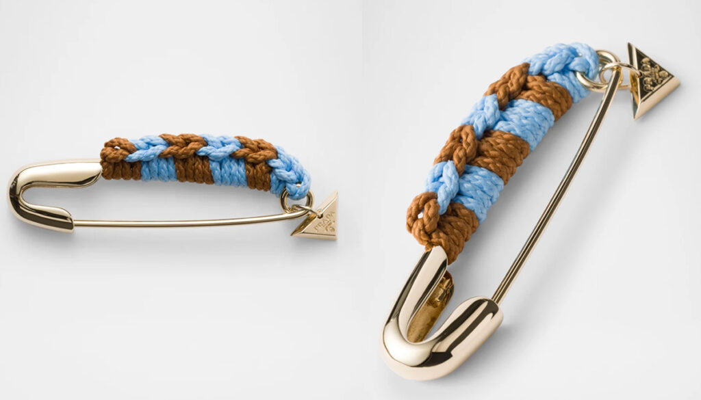 Prada Elevates the Safety Pin into a $775 Luxury Statement