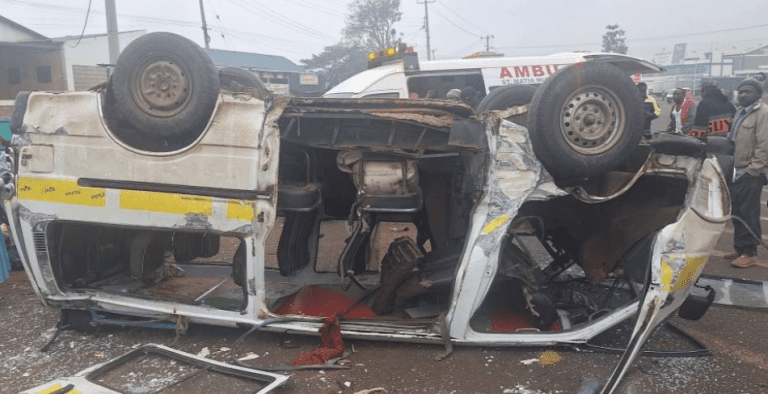 Multiple Vehicles Involved in Road Accident Near Engen-Makongeni, Thika