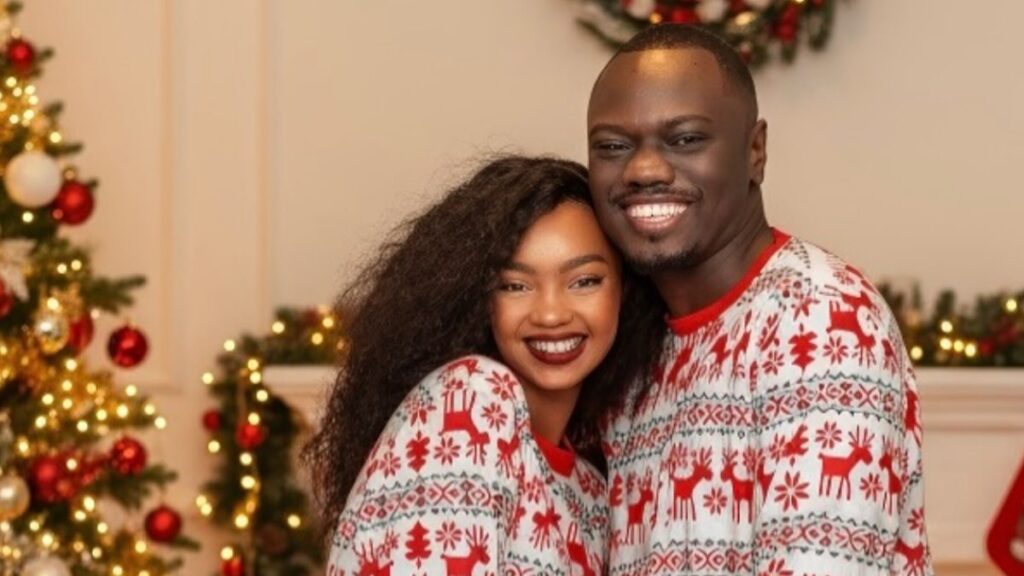 Eddie Butita Embraces Love and Festive Cheer with Girlfriend Celle Terer