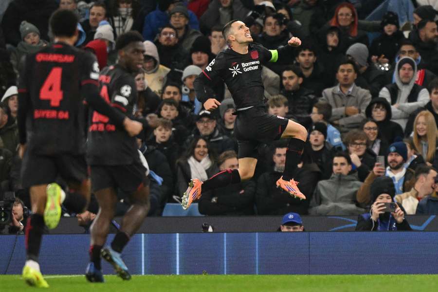 Grimaldo and Schick Strike as Leverkusen Hand Manchester City Shock Champions League Defeat